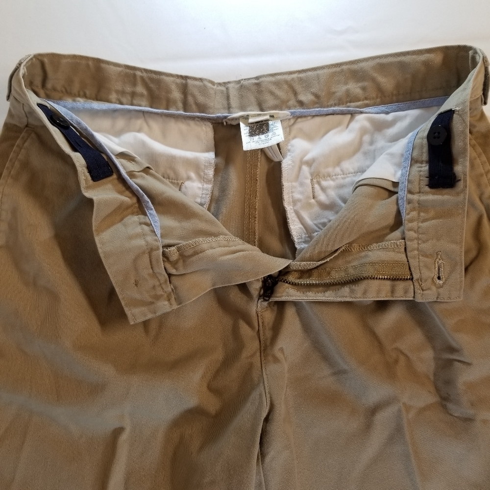 Lands' End Kids Boys Size 18 Khaki Adjustable Waist 4 Pockets - Picture 12 of 12